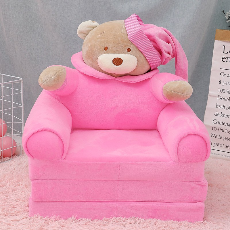 Foteljica za decu SLEEPING BEAR PINK B029 - Slika 3